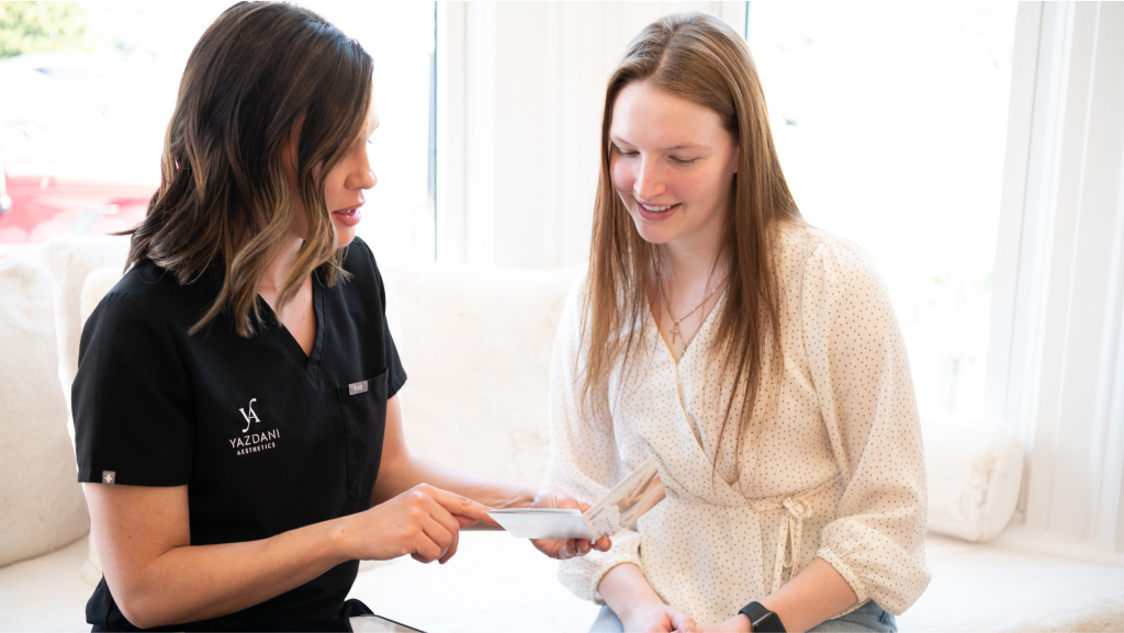 a patient before a breast lift surgery