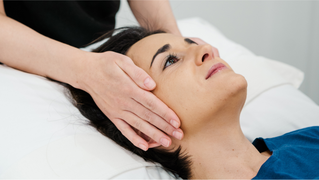 a woman that's about to get a thread lift